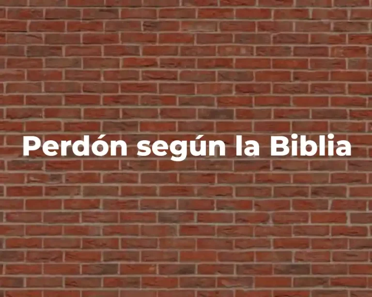 Perdón según la Biblia