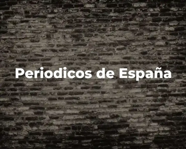 Periodicos de España