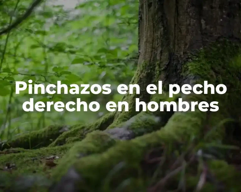 Pinchazos en el pecho derecho en hombres