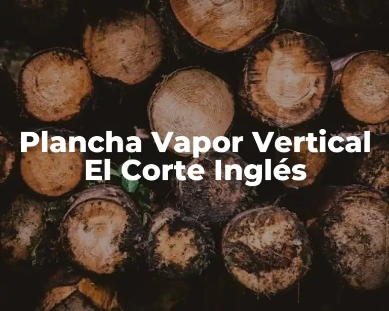 Plancha Vapor Vertical El Corte Inglés