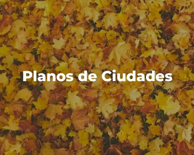 Planos de Ciudades