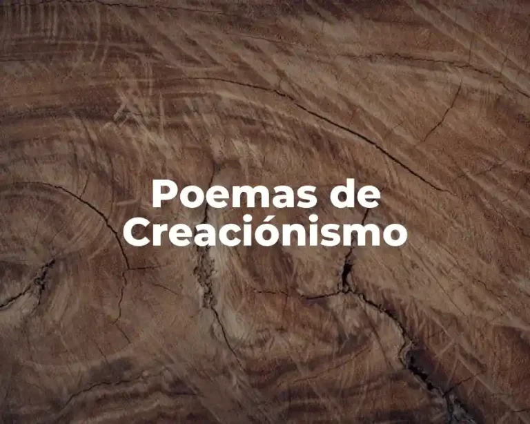 Poemas de Creaciónismo