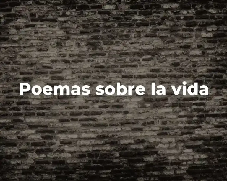 Poemas sobre la vida