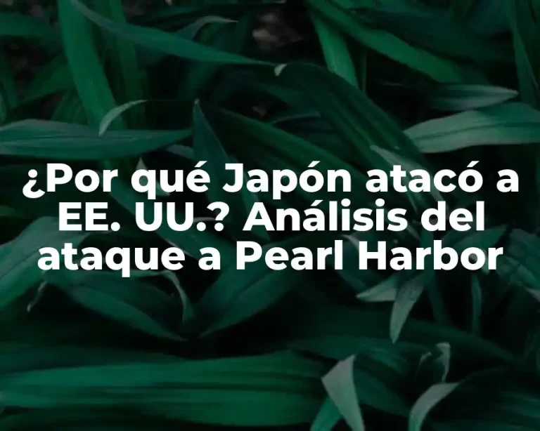 ¿Por qué Japón atacó a EE. UU.? Análisis del ataque a Pearl Harbor