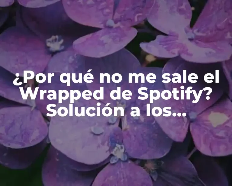 ¿Por qué no me sale el Wrapped de Spotify? Solución a los problemas más comunes