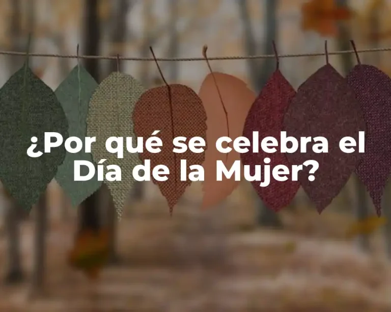 ¿Por qué se celebra el Día de la Mujer?
