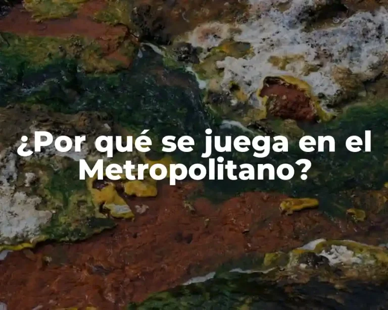 ¿Por qué se juega en el Metropolitano?