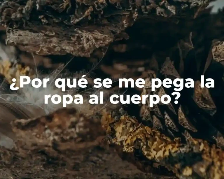 ¿Por qué se me pega la ropa al cuerpo?