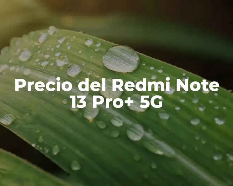 Precio del Redmi Note 13 Pro+ 5G