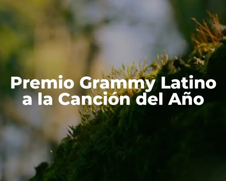 Premio Grammy Latino a la Canción del Año