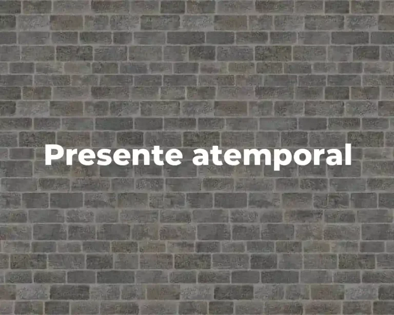 Presente atemporal