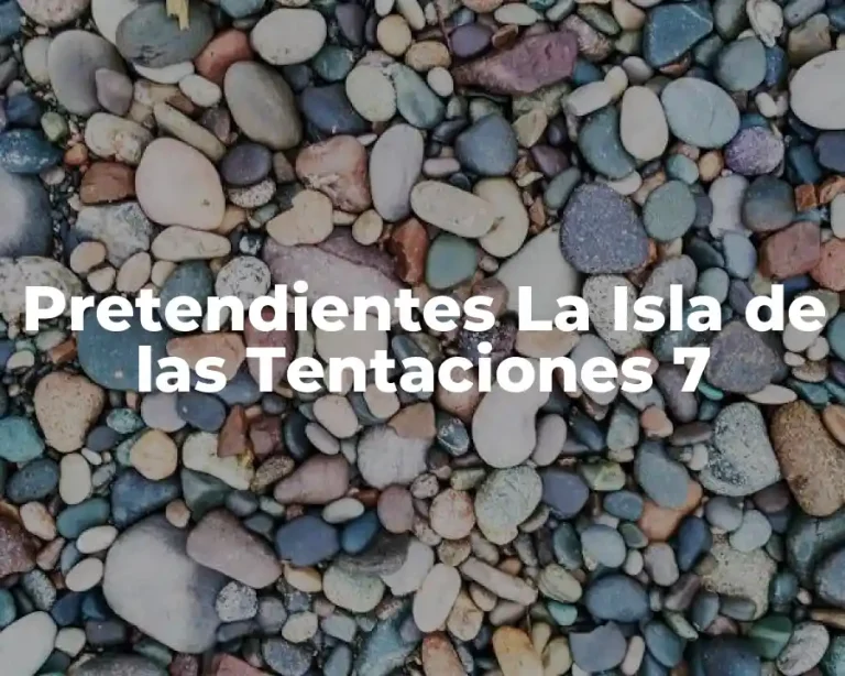 Pretendientes La Isla de las Tentaciones 7