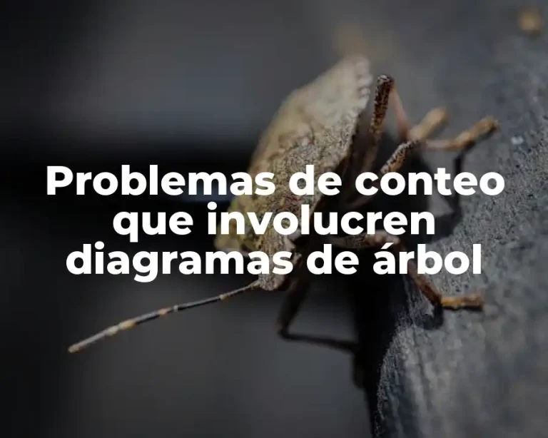 Problemas de conteo que involucren diagramas de árbol