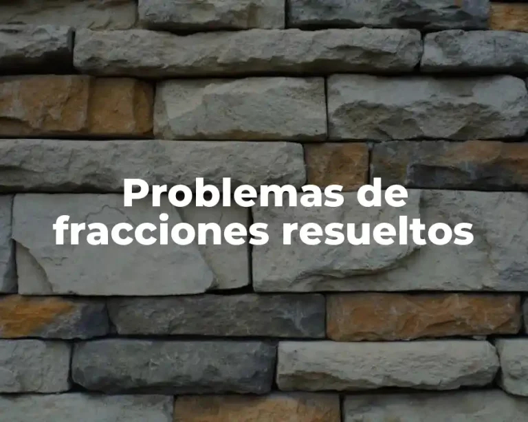 Problemas de fracciones resueltos