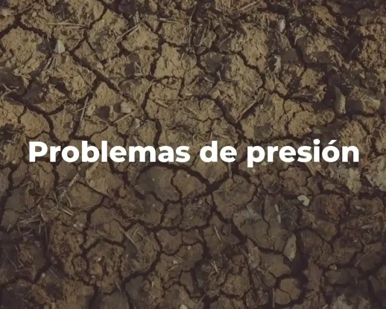 Problemas de presión
