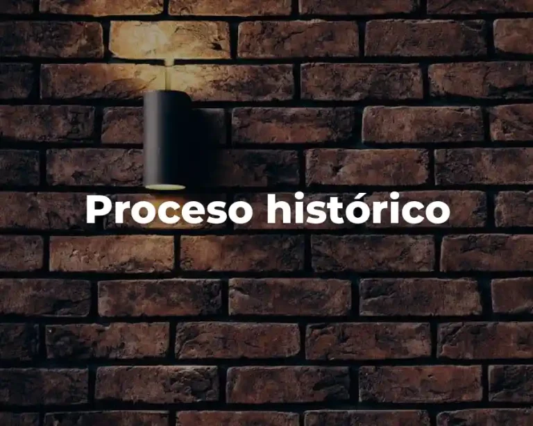 Proceso histórico