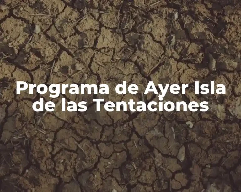 Programa de Ayer Isla de las Tentaciones