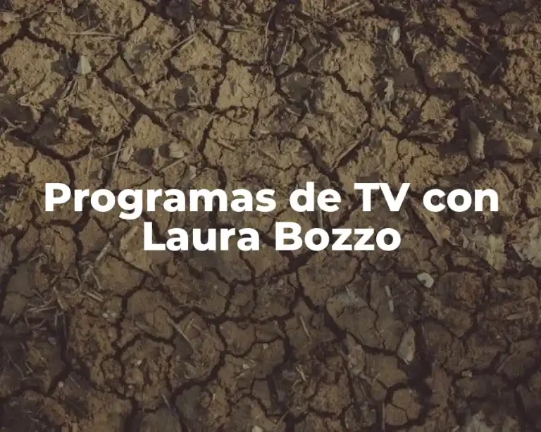 Programas de TV con Laura Bozzo