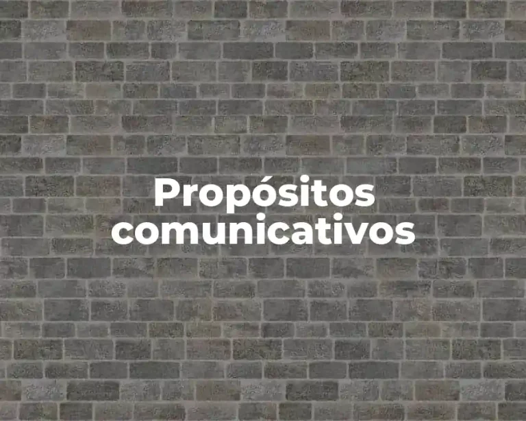 Propósitos comunicativos