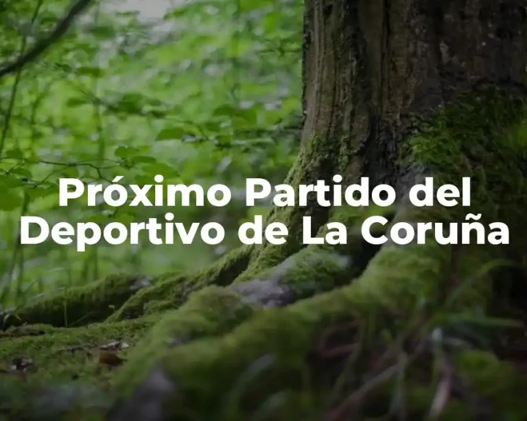 Próximo Partido del Deportivo de La Coruña
