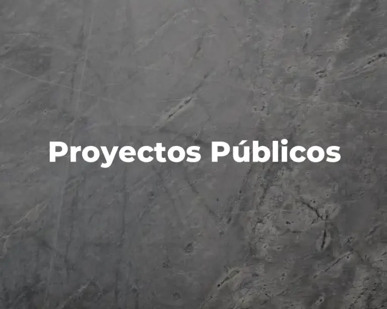 Proyectos Públicos
