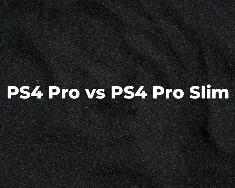 PS4 Pro vs PS4 Pro Slim
