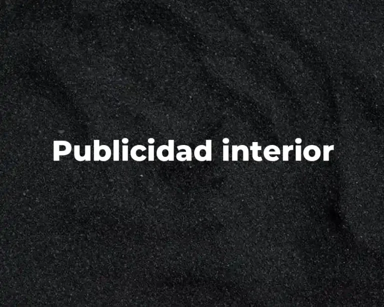 Publicidad interior