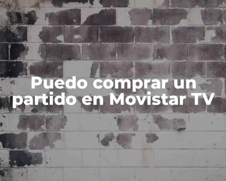 Puedo comprar un partido en Movistar TV