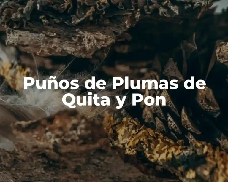Puños de Plumas de Quita y Pon