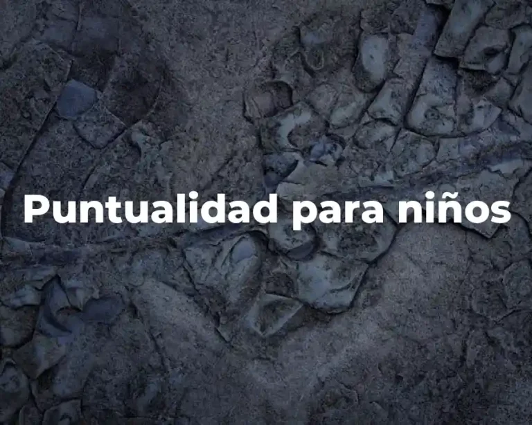 Puntualidad para niños