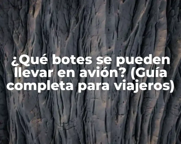 ¿Qué botes se pueden llevar en avión? (Guía completa para viajeros)