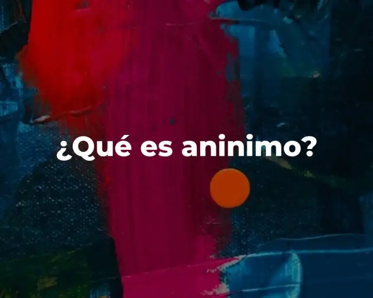 ¿Qué es aninimo?