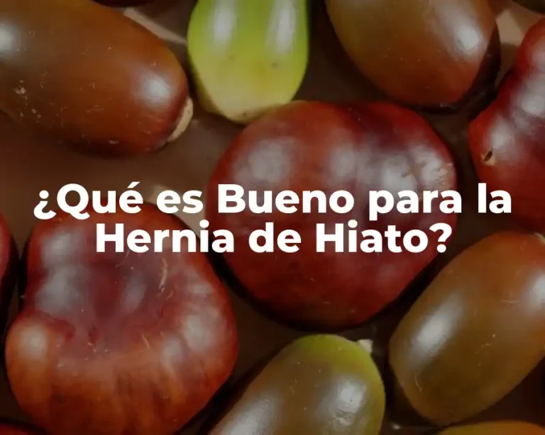 ¿Qué es Bueno para la Hernia de Hiato?