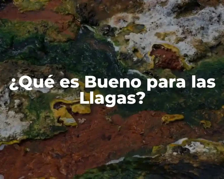 ¿Qué es Bueno para las Llagas?