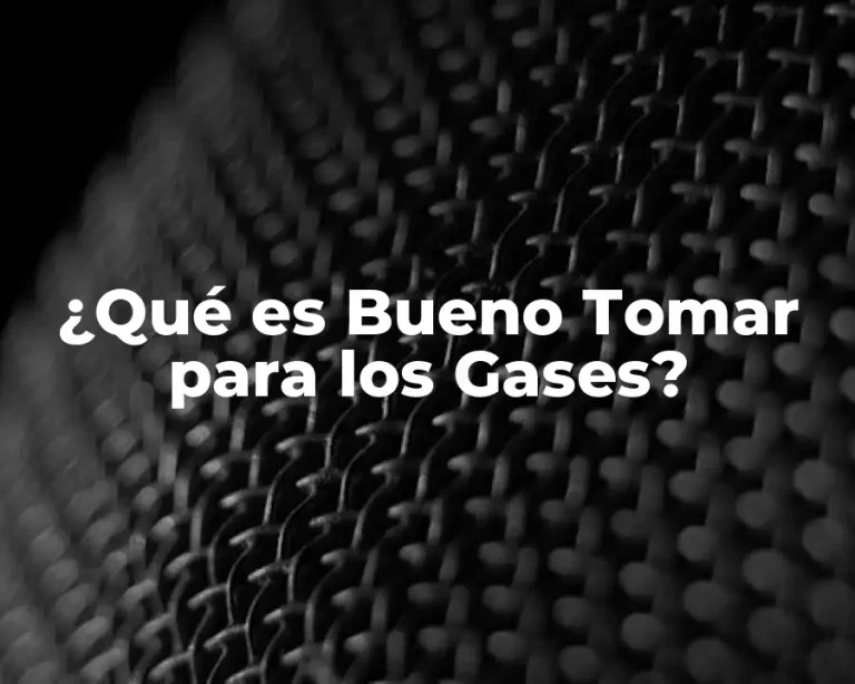 ¿Qué es Bueno Tomar para los Gases?