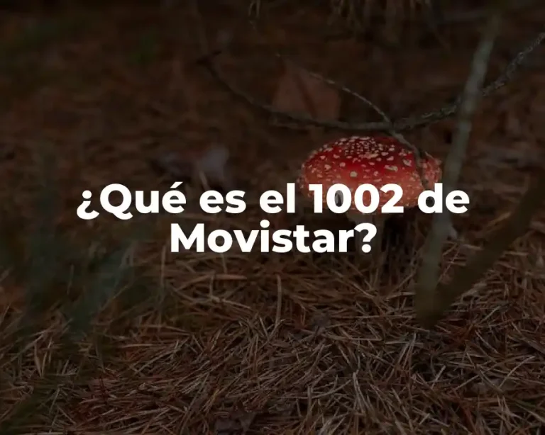 ¿Qué es el 1002 de Movistar?