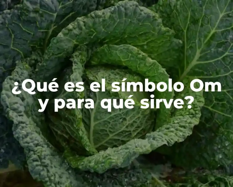¿Qué es el símbolo Om y para qué sirve?