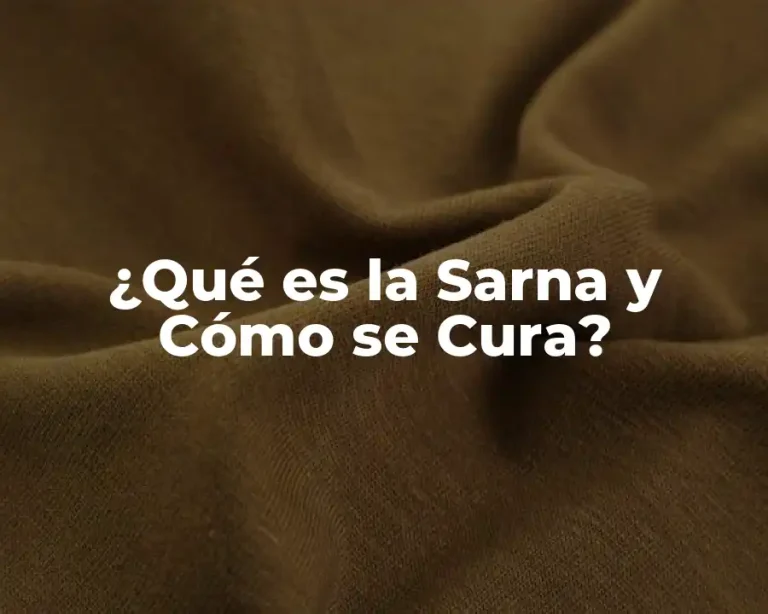 ¿Qué es la Sarna y Cómo se Cura?