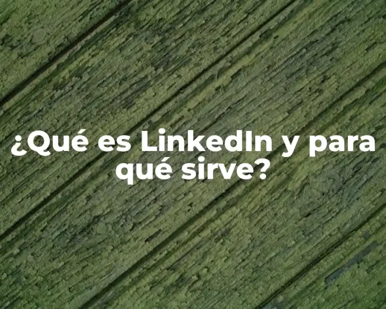 ¿Qué es LinkedIn y para qué sirve?