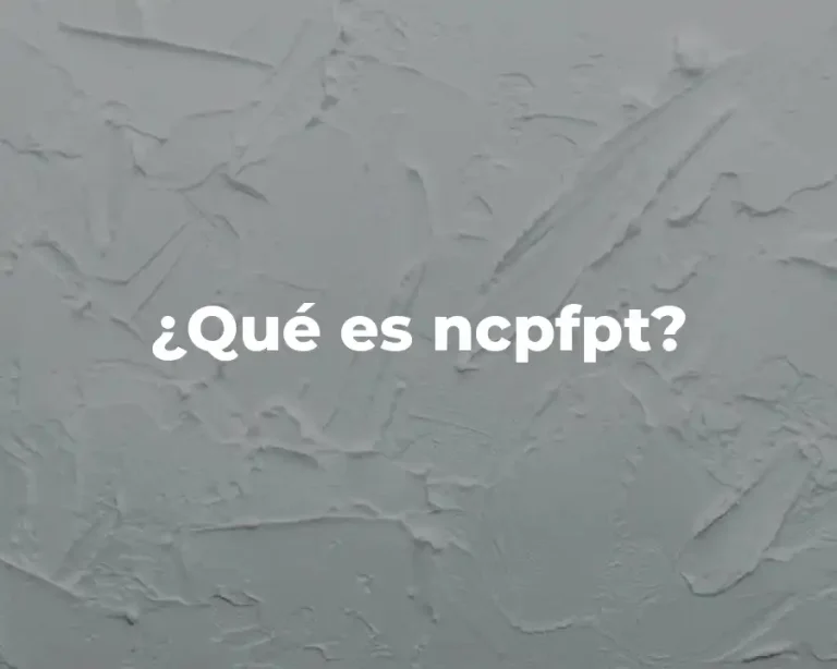 ¿Qué es ncpfpt?