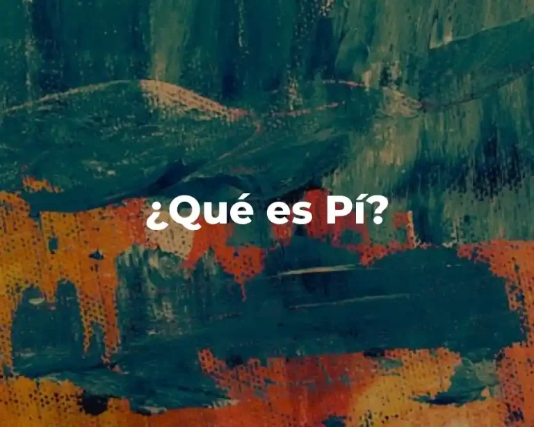 ¿Qué es Pí?