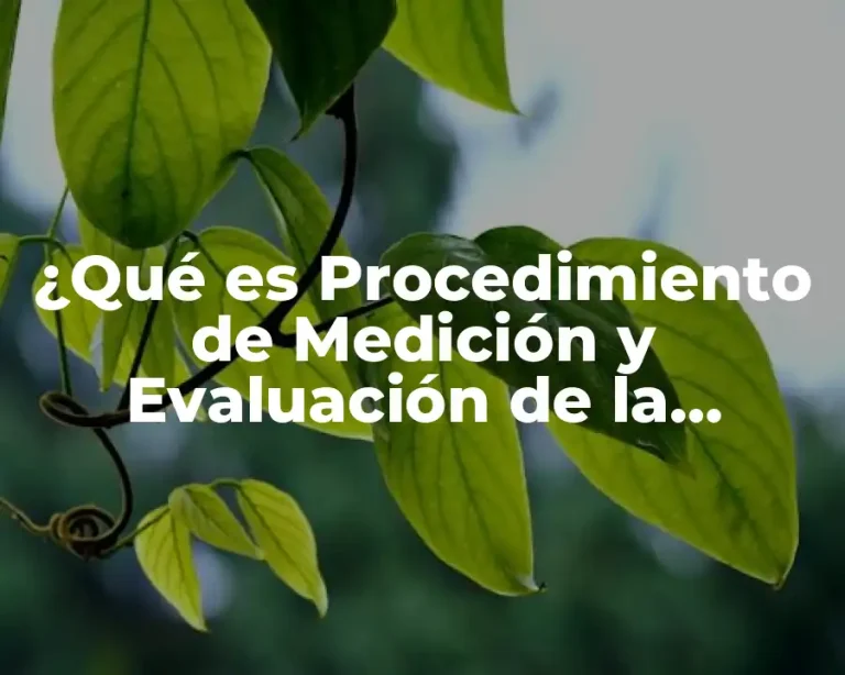 ¿Qué es Procedimiento de Medición y Evaluación de la Tendencia de los Niveles de Ruido en Ambientes Industriales?