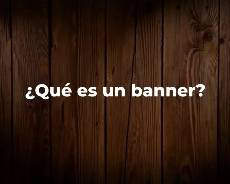 ¿Qué es un banner?