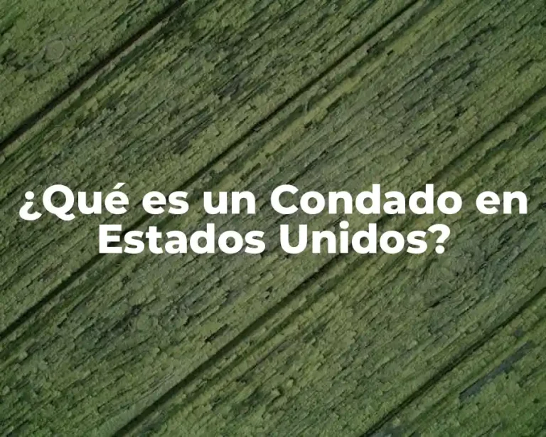 ¿Qué es un Condado en Estados Unidos?