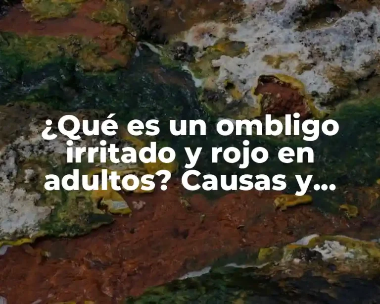 ¿Qué es un ombligo irritado y rojo en adultos? Causas y Tratamientos