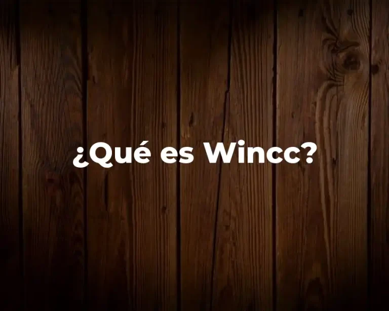 ¿Qué es Wincc?