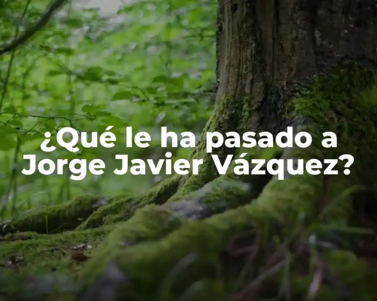¿Qué le ha pasado a Jorge Javier Vázquez?