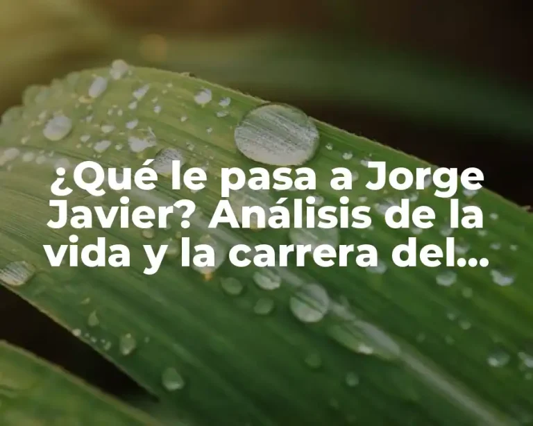 ¿Qué le pasa a Jorge Javier? Análisis de la vida y la carrera del presentador