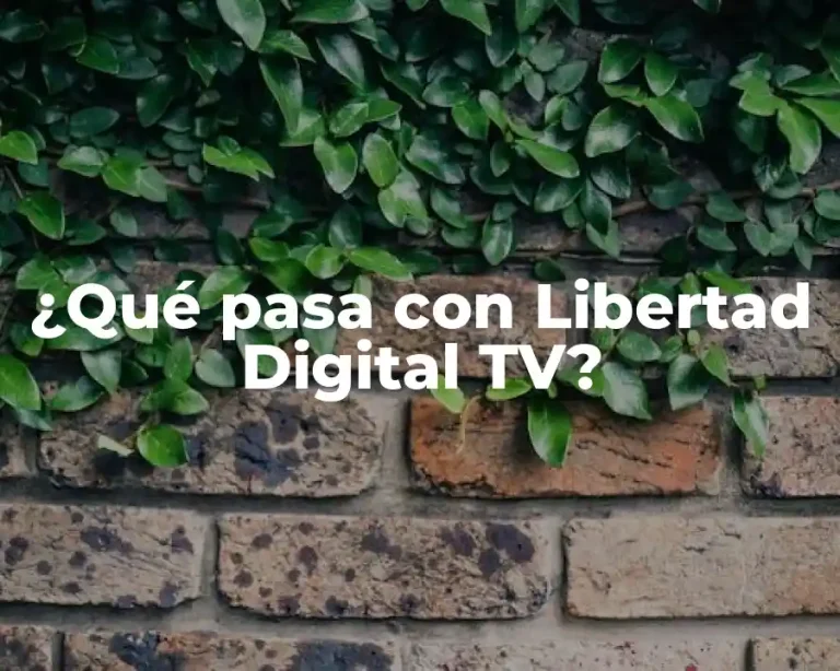 ¿Qué pasa con Libertad Digital TV?