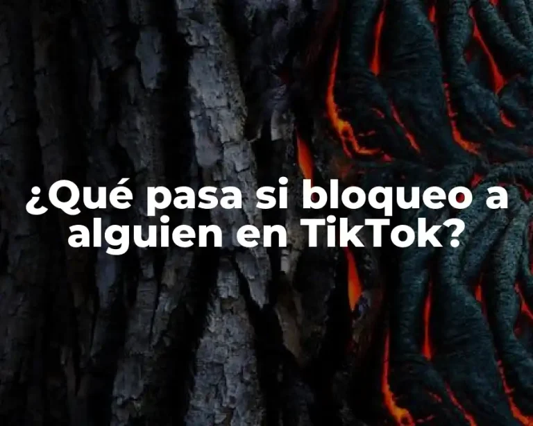 ¿Qué pasa si bloqueo a alguien en TikTok?